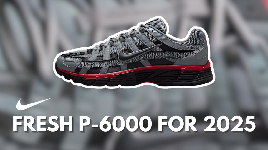 2025 Release of the Nike P-6000 Smoke Grey / Racer Red: A Fresh Spin on Retro Running Style