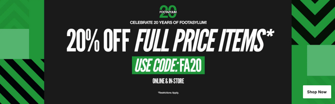🚨 FLASH SALE: 20% Off Full Price at Footasylum – Limited Time Only!