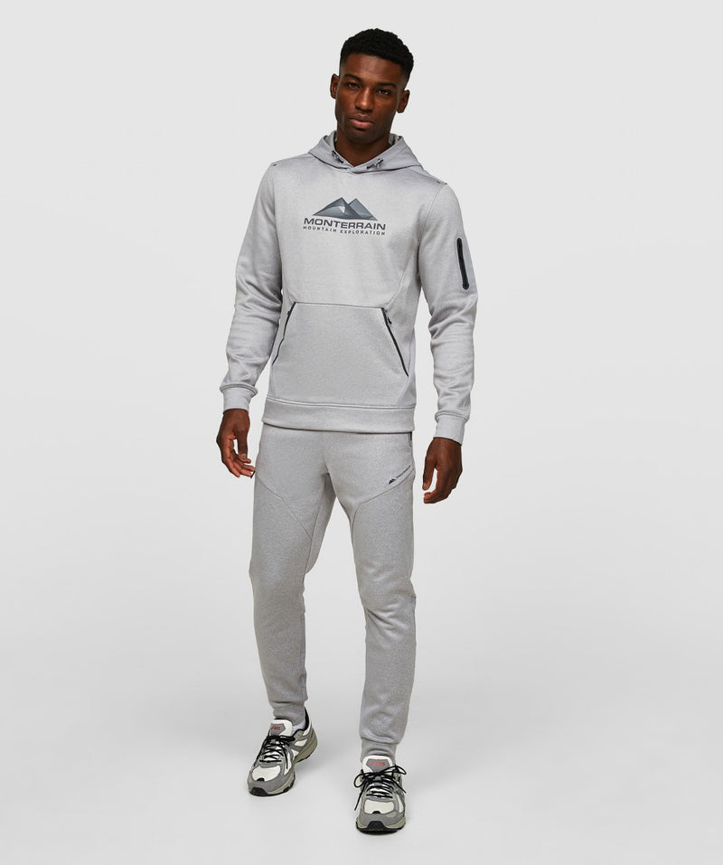 Monterrain Speed 2.0 Poly Fleece Tracksuit | Grey Marl