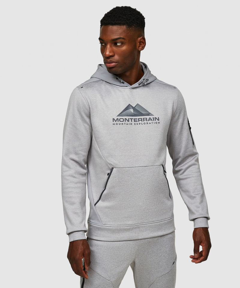 Monterrain Speed 2.0 Poly Fleece Tracksuit Grey Marl Rigouts UK