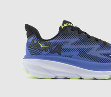 Load image into Gallery viewer, HOKA Clifton 9 Trainers Black Stellar Blue
