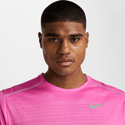 pink nike miler t shirt