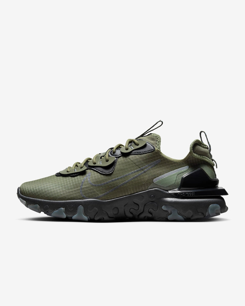 NIKE REACT VISION Medium Olive Cool Grey Black Rigouts UK