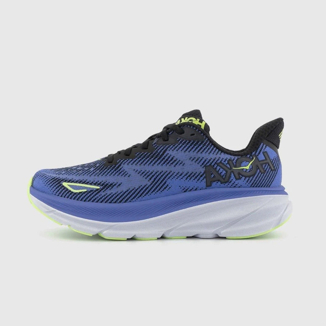 HOKA Clifton 9 Trainers Black Stellar Blue