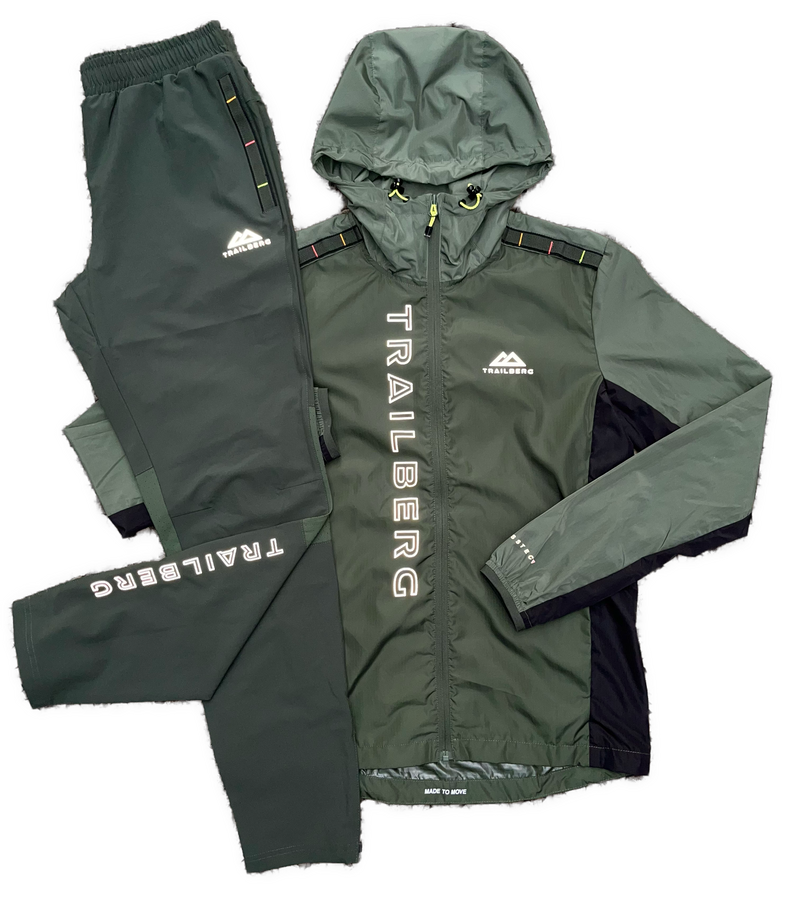 TRAILBERG TRIATHLON TRACKSUIT - KHAKI GREEN